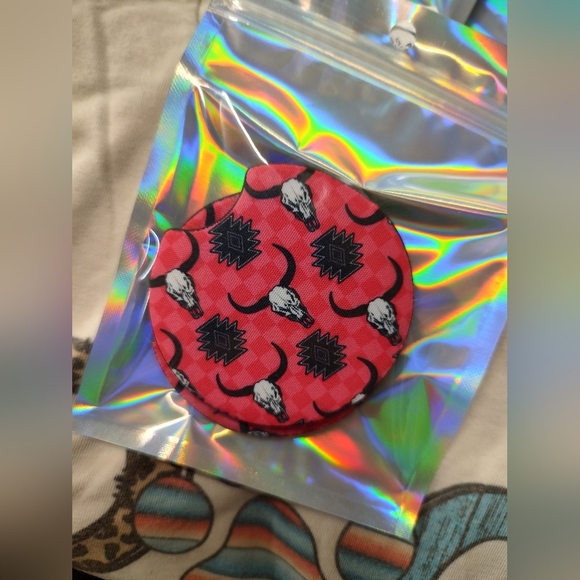 Red Skull Patterned Coaster - Picture 1 of 1